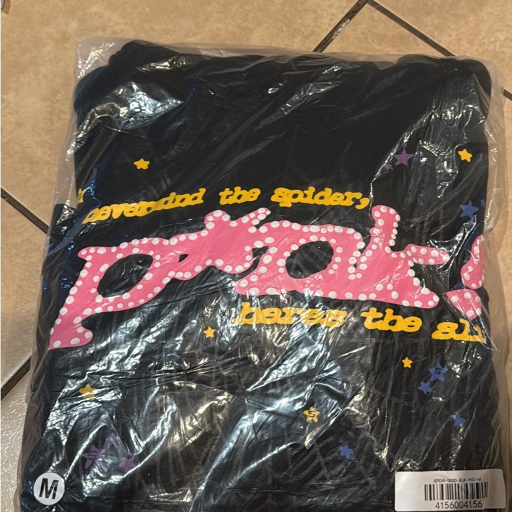 Pink spider hoodie